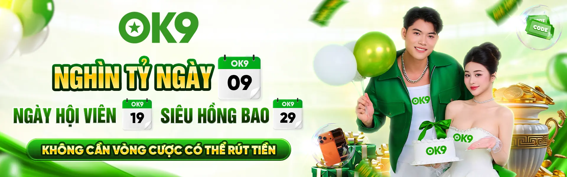 khuyến mãi đăng ký thành viên mới ok9